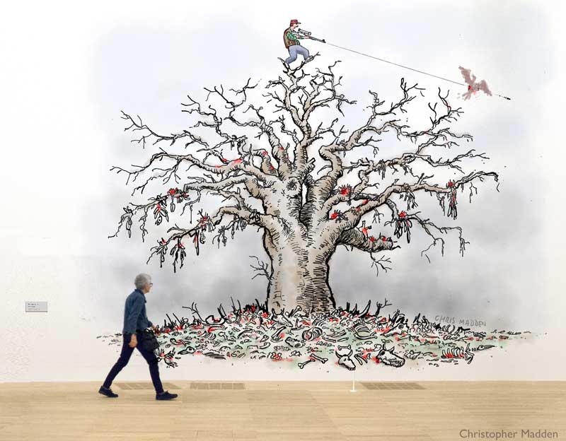 contemporary art environment tree of life