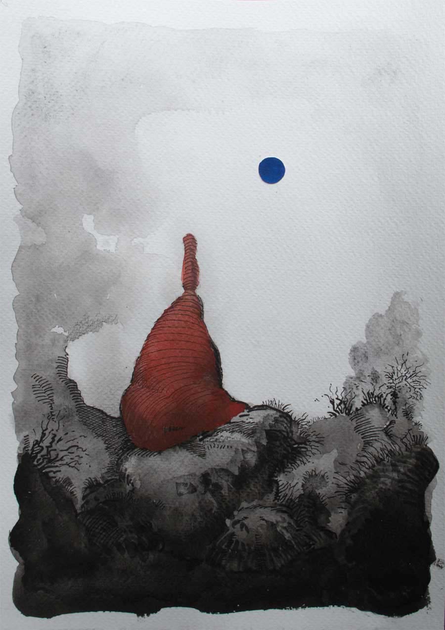 Contemporary art from the unconscious - spontaneous watercolour painting